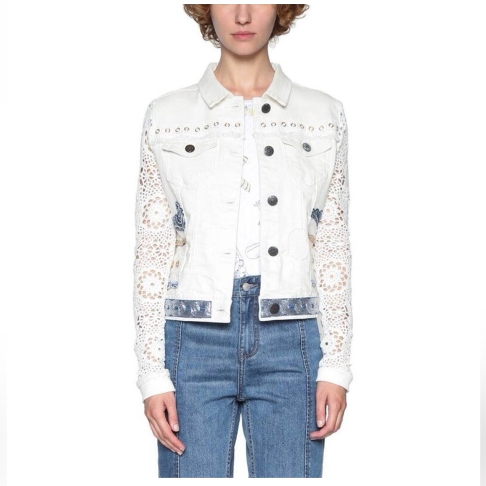 DESIGUAL
Andra Crocheted Sleeve Jacket - Picture 3 of 8